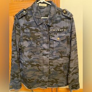 Elan Blue Camo Jacket Size M